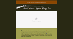 Desktop Screenshot of bobmoatesgunshop.biz