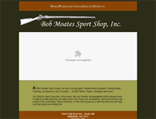 Tablet Screenshot of bobmoatesgunshop.biz